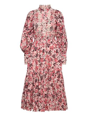 Cotton Slub Midi Dress Dresses Shirt Dresses Multi/mönstrad By Ti Mo