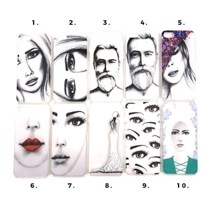 Skal med motiv iPhone 7/8