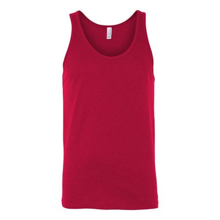 Bella + Canvas Unisex Adult Jersey Tank Top L Röd