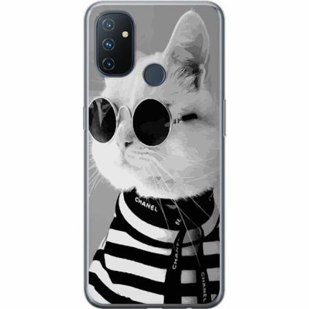 Oneplus Nord N100 Mjukt Skal - Fancy Cat
