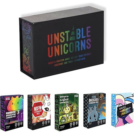 6 st Unstable Unicorn Solitaire Spelset - Strategispel för vuxna, som komplement till Base Unstable Unicorn Solitaire