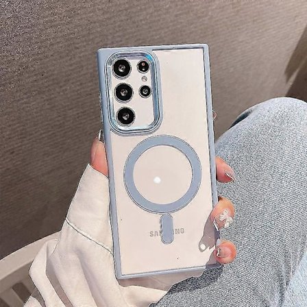 Magsafe Gjennomsiktig Deksel Kompatibelt Med Samsung Galaxy S22 Ultra/s22, Hard PC Støtsikkert Beskyttelsesdeksel