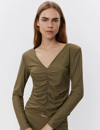 Sofie Schnoor Blouse - Khaki green - L