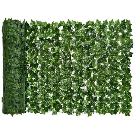 Kunstig bladhekk gjerdedekorasjon, egnet for utendørs dekorasjon, hage