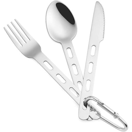 3 sæt campingbestik genanvendeligt bestik vestlig restaurant service campingsølvbestik holdbart middagsservice holdbart service