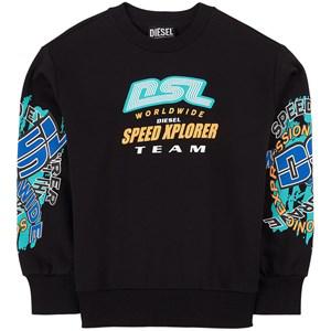 Kids - Diesel Black Sprody Over Graphic Sweatshirt 14 Years - Jumpers and knitwear - 14 years - Black
