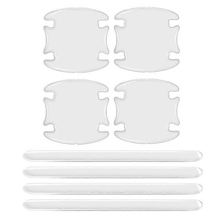 8 stk. beskyttende klistremerker for bil dørhåndtak skål, universale usynlige bilklistremerker, bilhåndtak antikollisjonsbeskyttelsesstripe