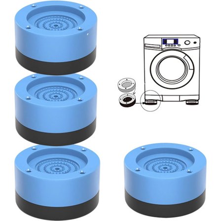 4st Tvättmaskin fotkuddar, tvättmaskin anti-vibration Pa