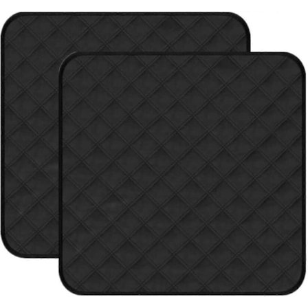 2 st Inkontinens Stolsdyna Tvättbar Vattentät Sits Skyddsdynor Halkfri Absorberande Tvättbar Inkontinensdyna 22 X 21 Svart