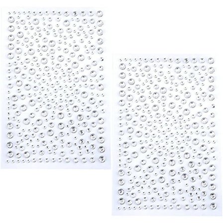 Diamantklistremerker Rhinestones, 650 stykker gjennomsiktige Rhinestones C