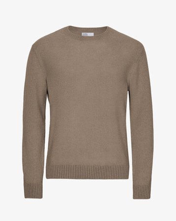 Classic Merino Wool Crew - Warm Taupe - Male - 2XL