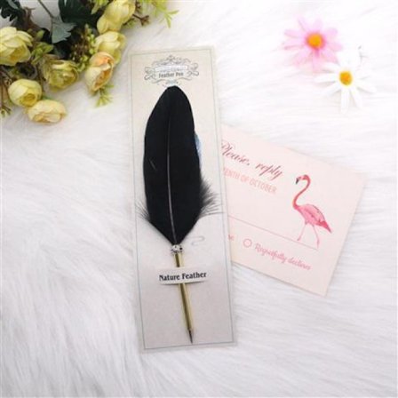 1 Fjeder Kuglepen (Sort)