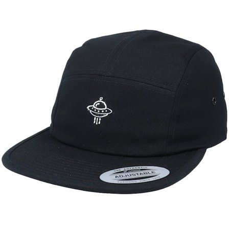Iconic - Svart 5panel Caps - Tiny Ufo Black 5-Panel @ Hatstore