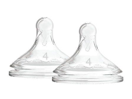 Dr. Brown's Options+ Flaskesmokk Wide-Neck, Str. 4, 9 mnd+, 2 stk.