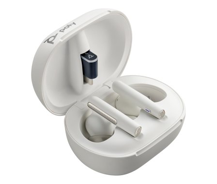 Poly PLY Vfree 60/60+-M WHT Earbuds 2