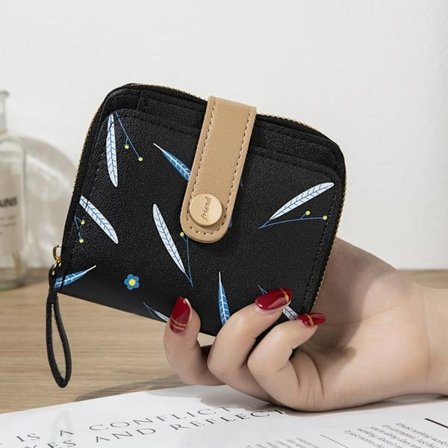 Dam Plånbok Clutch Väska SVART