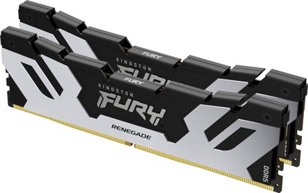 Kingston FURY Renegade Silver - DDR5 - sett - 32 GB: 2 x 16 GB - DIMM 288-pin - 6400 MHz / PC5-51200 - ikke-bufret