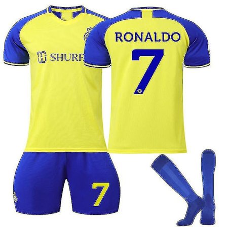 Ronaido #7 hjemmeskjorte Al Nassr 2022-2023, Cristiano Ronaido hjemmeskjorte hjemme, gave til fans Cr7, Lovers Cr7 zy