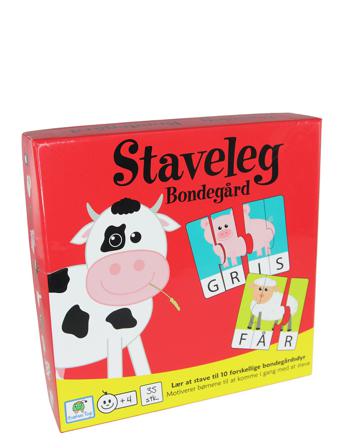 Spelling Game Farm Dk Toys Puzzles And Games Games Educational Games Multi/mønstret Barbo Toys