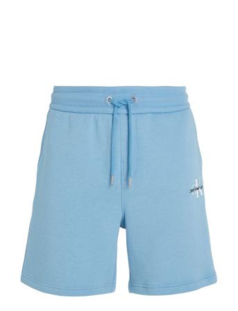 Monologo Short Bottoms Shorts Sweat Shorts Blue Calvin Klein Jeans
