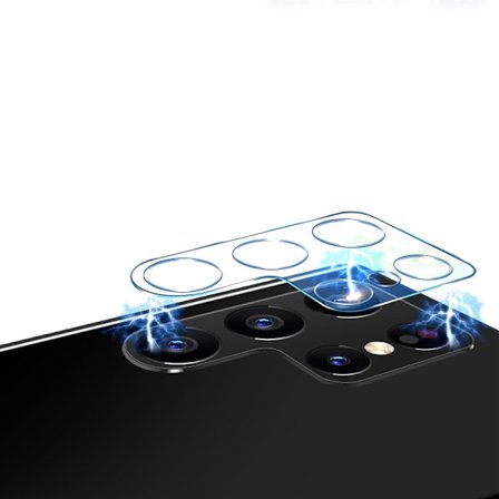 Skyddande HD-kameralinsfilm kompatibelt med Samsung Galaxy S24Plus 2-pack transparent härdat glas Samsung Galaxy S24 Plu