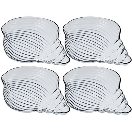 4 st Aptitretare Serveringsfat Snäckformade Tallrikar Mångsidiga Godis Nötter Fat