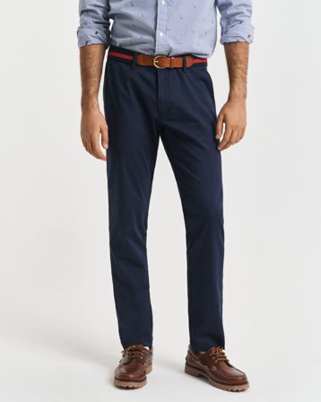 GANT Herren Slim Fit Sport Chinohose (42/32) Blau