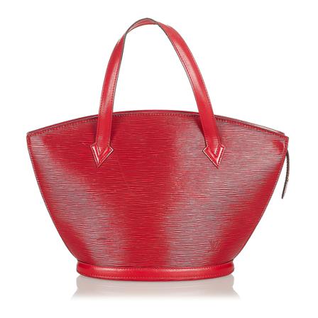 Louis Vuitton Vintage, Pre -owned Epi Saint Jacques PM Short Strap Leather Rood, Dames, Maat:ONE Size