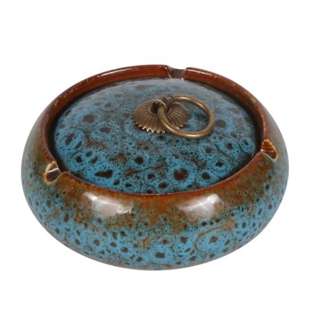 2024 Ny askkopp med lock, cigarett askkopp i keramik, utomhus med lock vindtät askkopp inomhus - JA