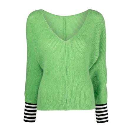 Essentiel Antwerp, Round-neck Knitwear Groen, Dames, Maat:XS