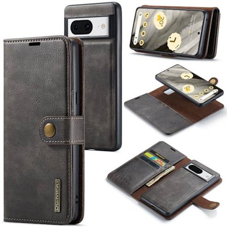 DG.MING 2-in-1 Magnet Wallet Google Pixel 8 Brown
