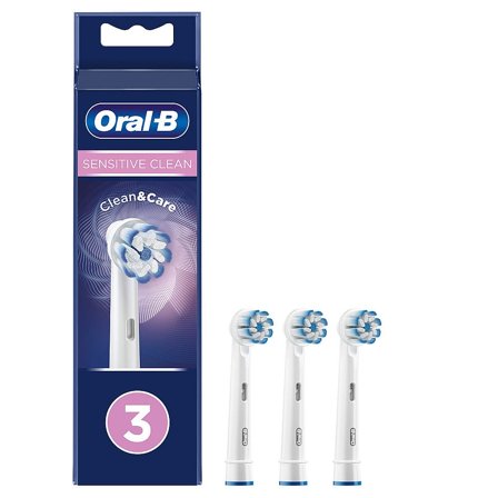 Oral-B Sensitive Clean Børstehoveder 3 stk, Medicin & Pleje, Tandbørster, Børstehoveder