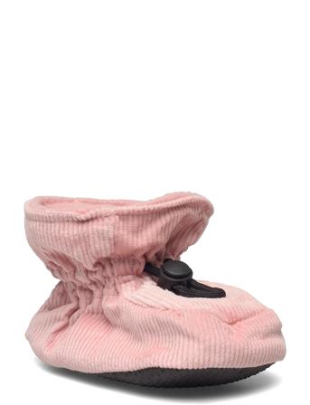 Corduroy Slippers Pink Melton
