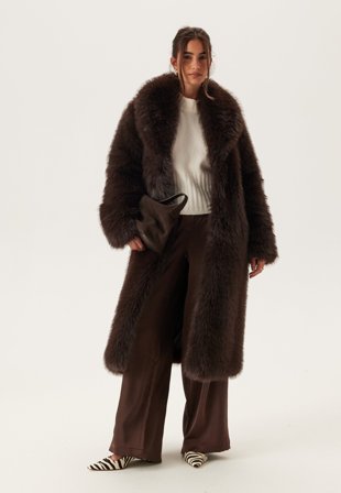 Chiara Forthi - Long Faux Fur Coat - XL