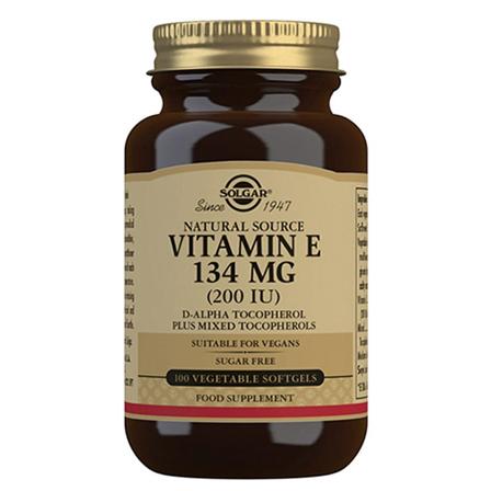Solgar Vitamin E 134 mg 100 kaps., Helse & Madvarer, Vitaminer, E-vitamin