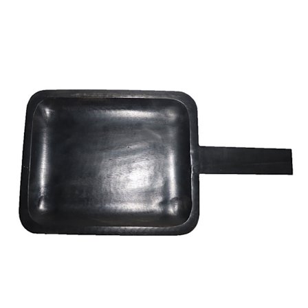 Dekorativ bakke i træ, sort 48x25x4 cm