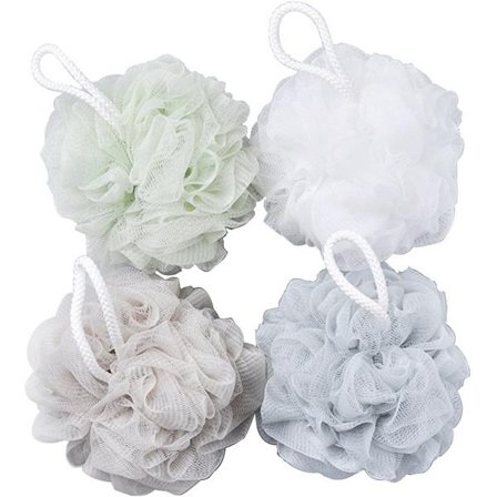 Badsvamp, Dusch Mesh Badboll, 60g Mesh Badboll, Badboll för Dusch, 4-pack