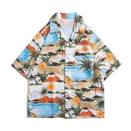 Hawaiian Shirt Beach T-shirt #1 L