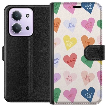 Yhteensopiva Lompakkokotelo Xiaomi Xiaomi Redmi 15C Karkkisydämet