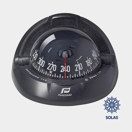 Kompass Plastimo Offshore 115 svart svart konisk ros
