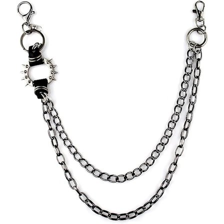 Unisex Punk-kæder til bukser, Heavy Duty bæltekæder Hip Hop bukser Jeans-kæde med hummerlåse til pung nøgler