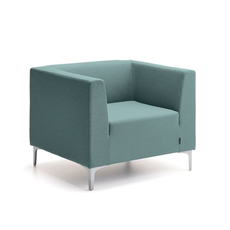 Lænestol CASUAL, stof CURA, turkis