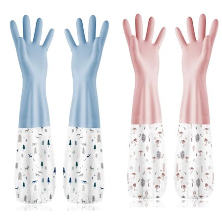 /EA/##/To par gummihandsker til rengøring af tagrender - Lang arm -##/