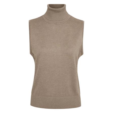 Saint Tropez MilaSZ Roll-N Vest , Beige , Dames , Maat: S