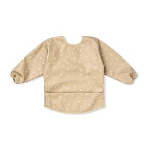 Elodie Lemon Sprinkles Sleeved Bib One Size - Baby feeding - One size - Beige - Junge