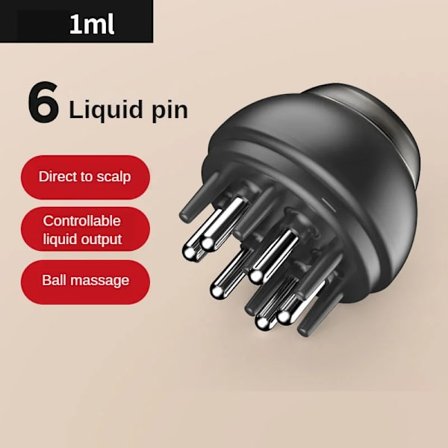 Hårbottenapplikator flytande hårkam hårbottenbehandling flytande oljeguide kam Hårväxtserum applicera hårvård~05322