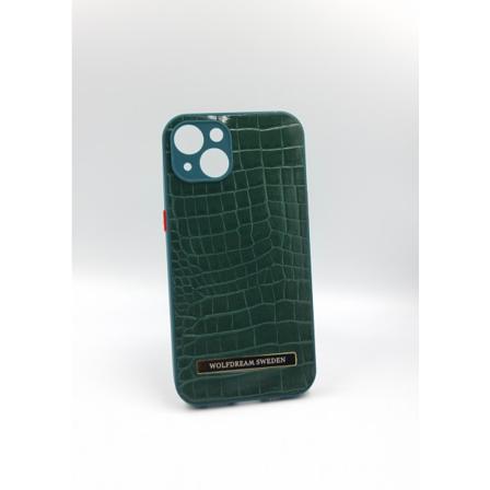 Croco Green-grön Mobilskal Med Mobilhållare Till Iphone 13 Grön
