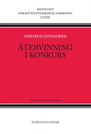 Återvinning i konkurs - Bok av Gertrud Lennander - Häfte