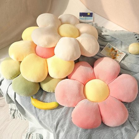 Blomsterformet Pledd Pude Gulvpute Bilpute Kontor Stillesittende