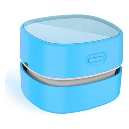 Pöytäimuri, energiansäästävä pöydän imuri automaattisella sammutusominaisuudella, näppäimistöön/kotitoimistoon (sininen lataus)